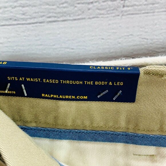 NEW Polo Ralph Lauren Men Chino Short Classic Fit 9" Hudson Tan Size 54B - Picture 7 of 12